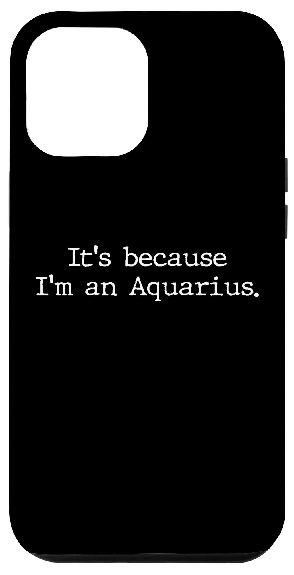 iPhone 12 Pro Max Case - Zodiac Aquarius Horoscope Astrology Phone Cover for Women & Men - Perfect Birthday Gift for Astrology Lovers (Use for Daily Protection & Style Expression)