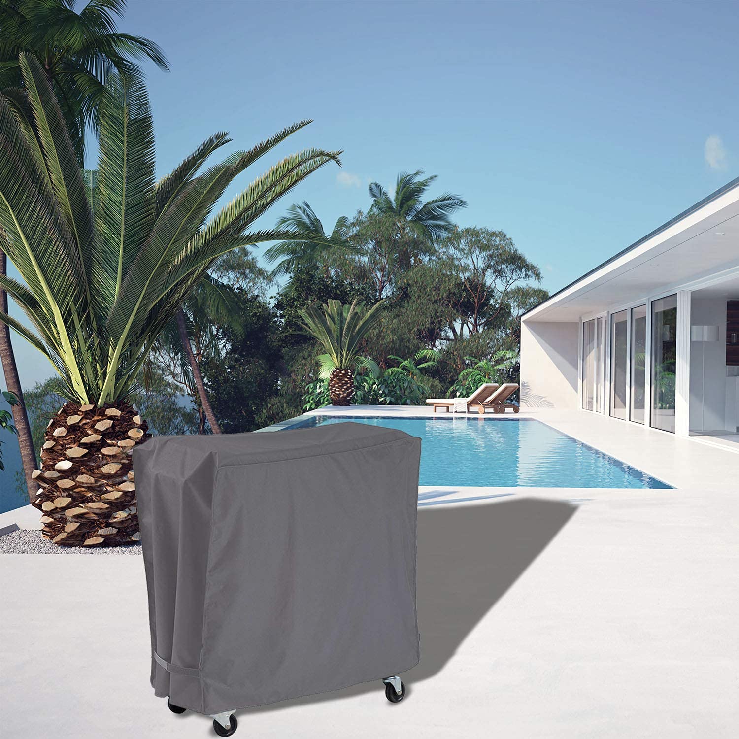 AKEfit Waterproof Patio Cooler Cart Cover for 65-80 Quart Rolling Ice Chests – Perfect for Outdoor Parties, Beach Trips, and Tailgating