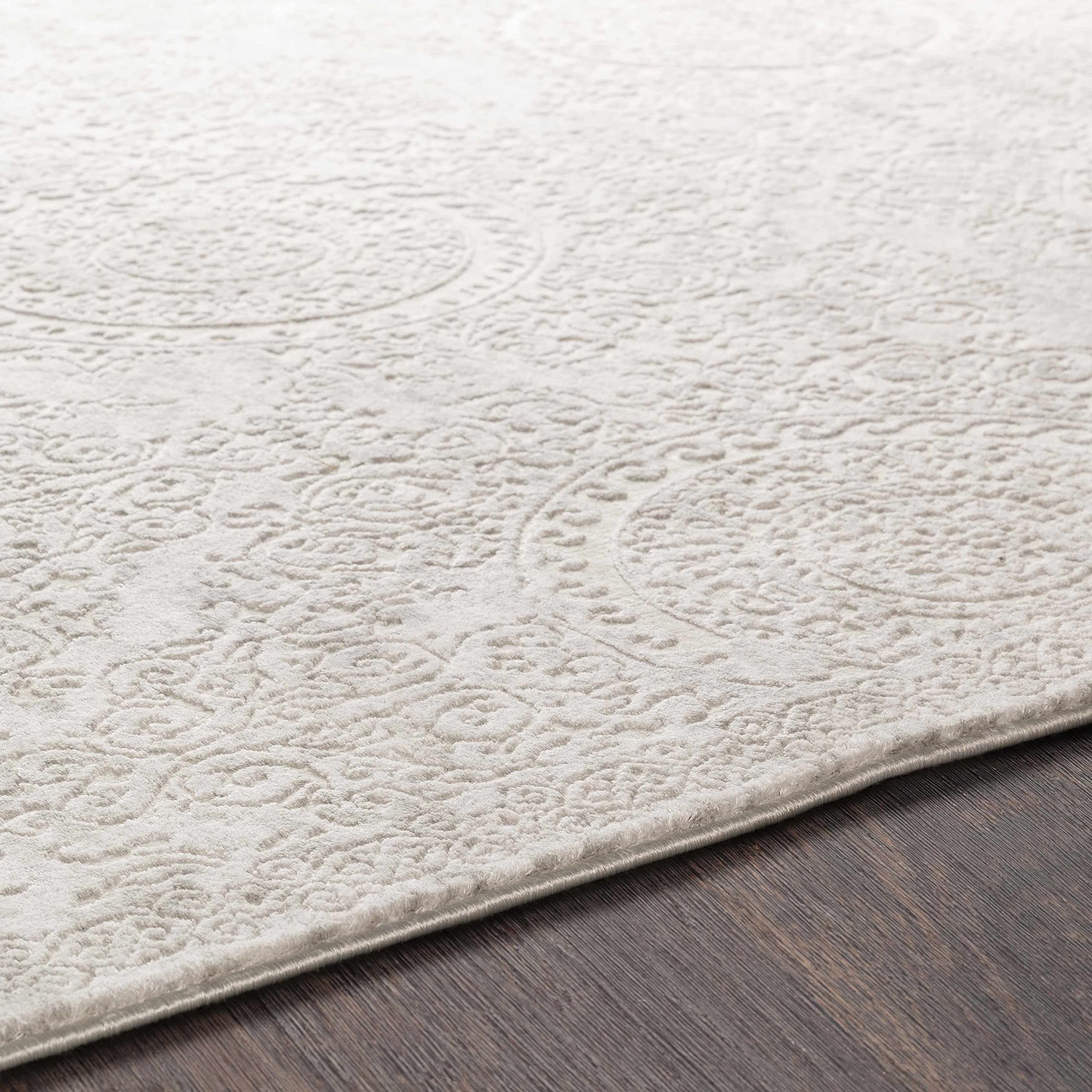 Frankston Traditional Gray Ivory 10' x 14' Area Rug for Living Room & Bedroom - Soft Modern Home Decor - Perfect for Cozy Spaces, Family Gatherings & Stylish Interior Design