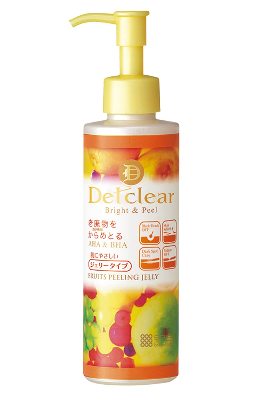 Meishoku Detclear Facial Peeling Gel - Exfoliating Face Scrub with Mixed Fruit Extracts (Japan Import) for Smooth & Glowing Skin - Perfect for Daily Skincare Routine & Blackhead Removal