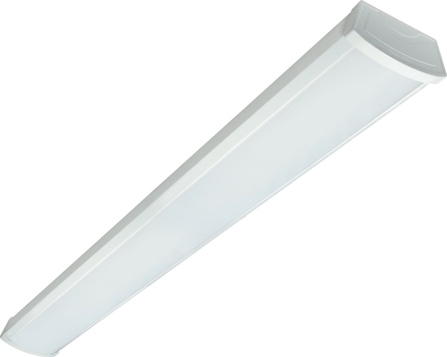 4ft LED Ceiling Wrap Light Fixture - 3200 Lumens, 3000K Warm White, 120-277V Dimmable - Perfect for Garage, Warehouse, Office & Commercial Lighting
