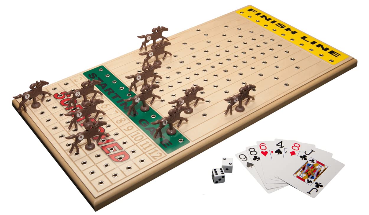 Across The Board Horseracing Board Game - Family Fun Strategy Game for Adults & Kids - Perfect for Game Nights, Parties & Family Gatherings