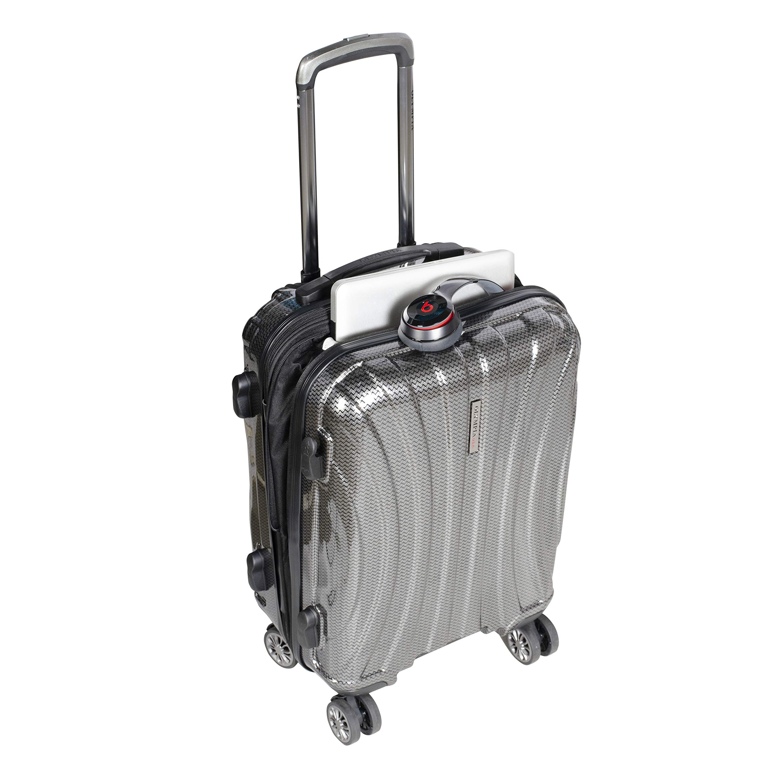 Olympia U.S.A. Phoenix 3-Piece Expandable Lightweight Hardside Luggage Set with 360° Spinner Wheels, TSA Lock & Laptop Compartment - Perfect for Business Travel, Family Vacations & International Trips