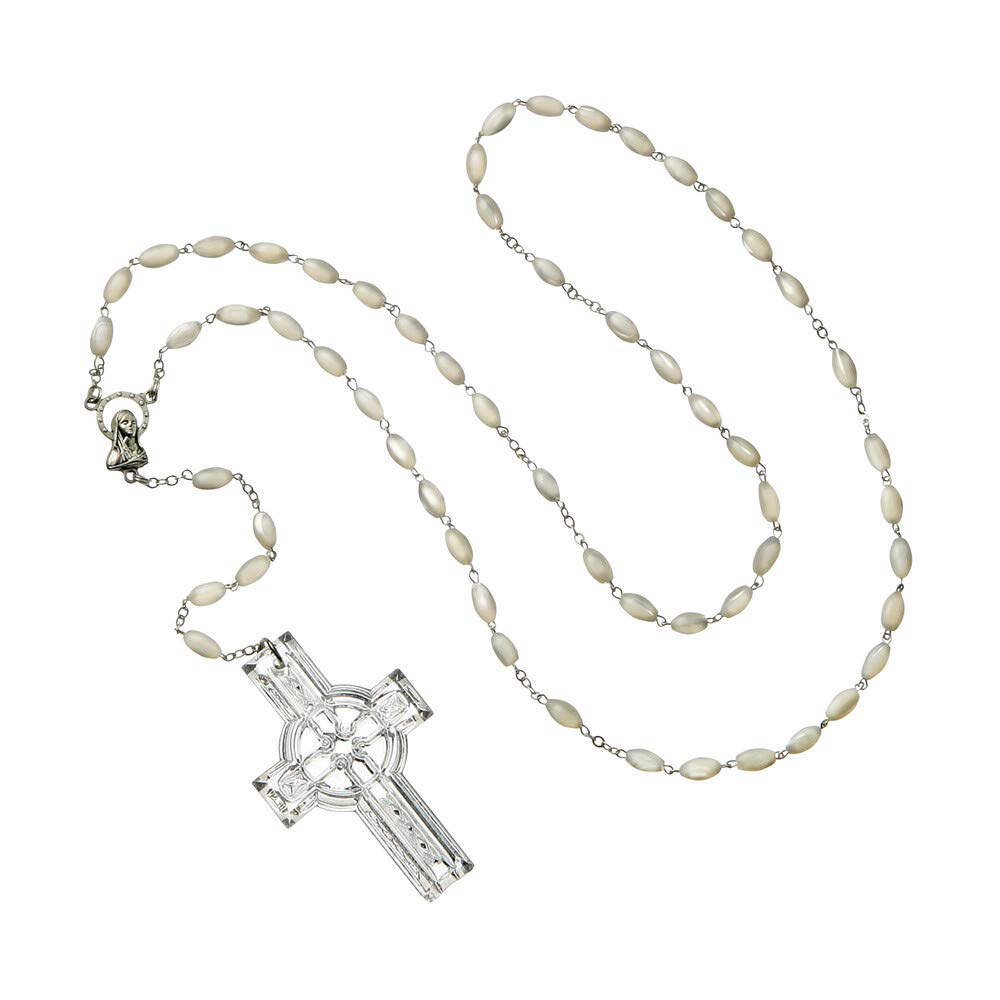 Waterford Giftology Rosary Beads - Clear Crystal Prayer Beads for Catholic Devotion | Perfect for Gifts, First Communion, and Daily Prayer