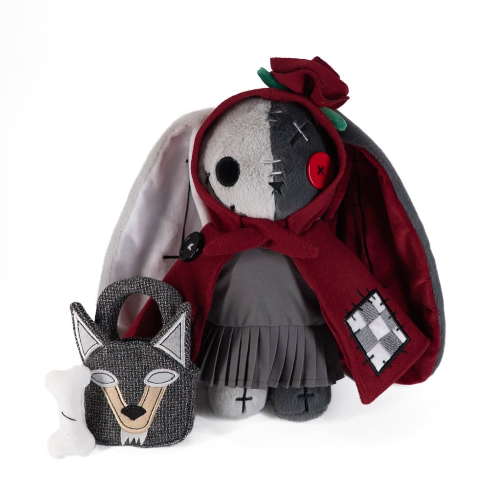 Victorian McGee Little Red Riding Hood Rabbit Plush Stuffed Animal Toy - Cute Collectible Gift for Kids, Nursery Decor, Fairy Tale Themed Room Accessories