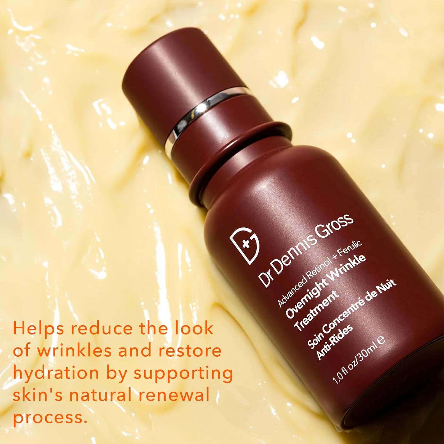 Dr. Dennis Gross Advanced Retinol + Ferulic Acid Overnight Wrinkle Treatment for Face - Anti-Aging Night Cream for Fine Lines & Wrinkles - Perfect for Nighttime Skincare Routine & Mature Skin Care