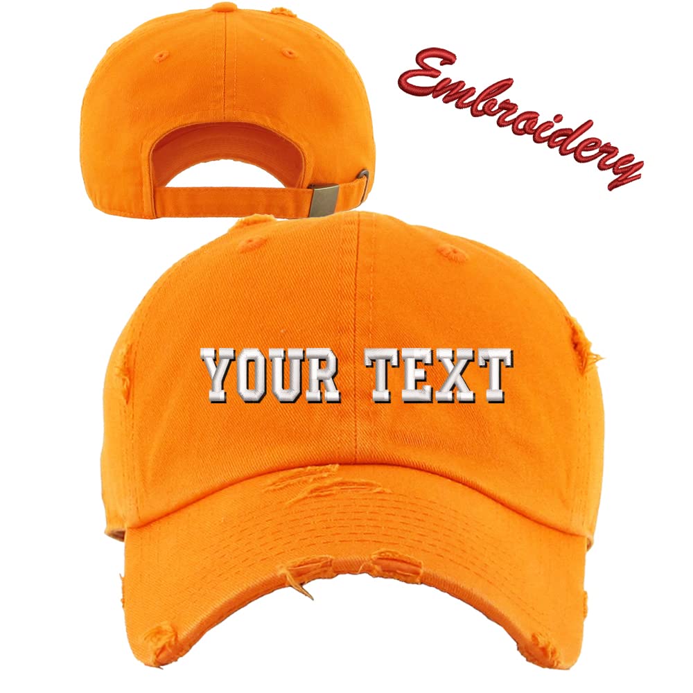 Distressed Baseball Cap KB4005 - Custom Embroidery & Monogram Hats for Men & Women - Perfect for Sports, Outdoor Activities & Fashion Statement
