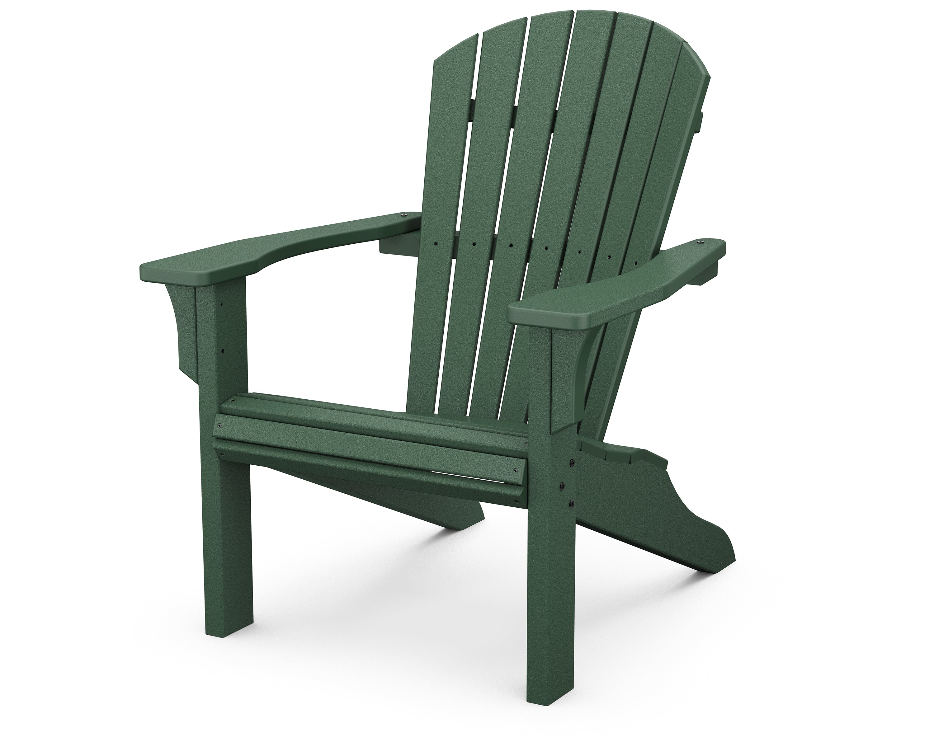 POLYWOOD Seashell Adirondack Chair - Durable Outdoor Furniture for Patio, Poolside & Garden Relaxation