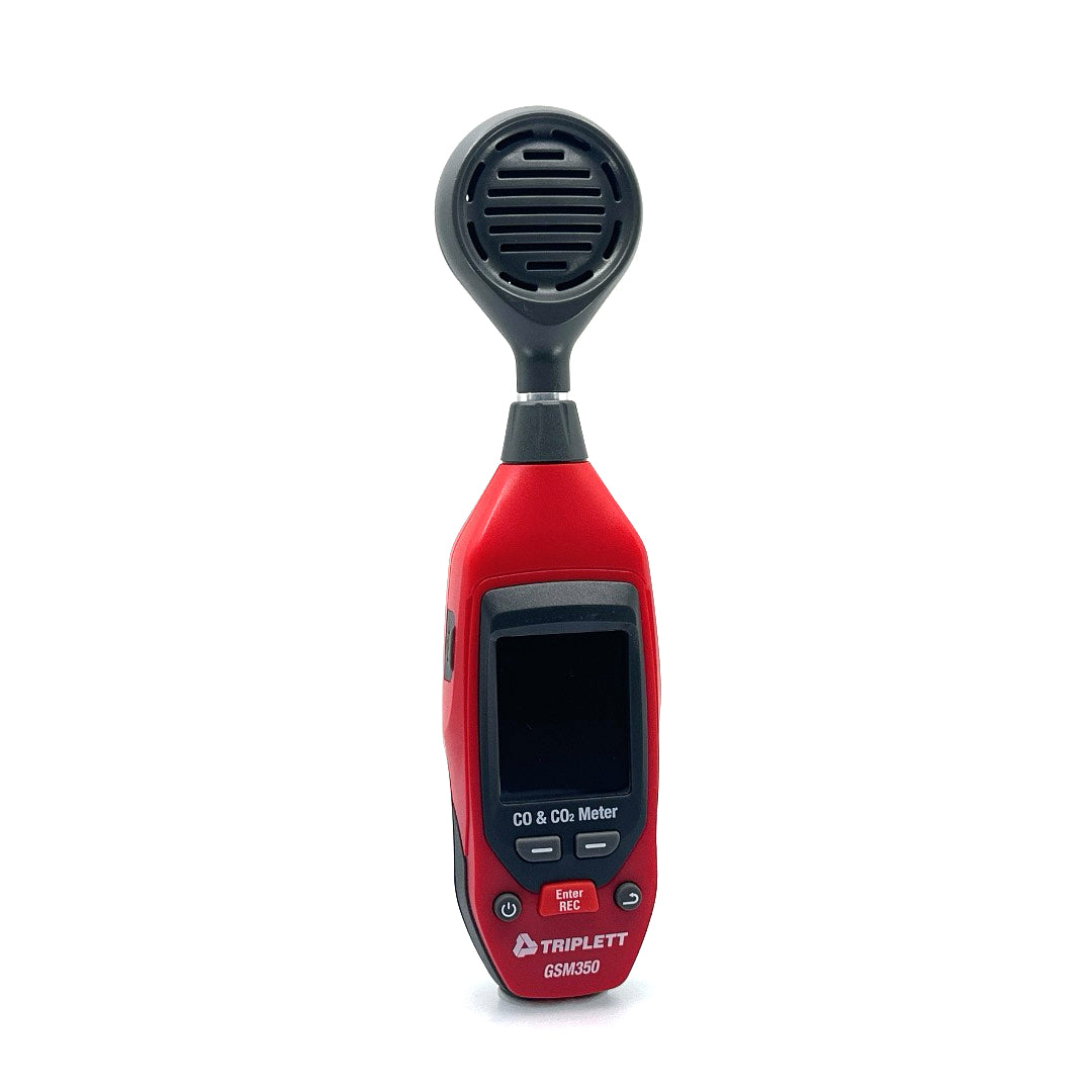 GSM350 Carbon Monoxide & CO2 Detector with Memory Function - Indoor Air Quality Monitor for Home, Office & Industrial Safety