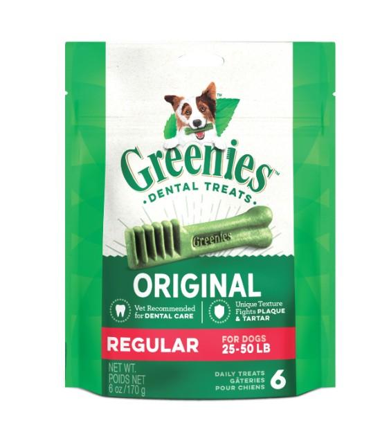 Greenies Original Dental Dog Chews - Natural Teeth Cleaning Treats for Small, Medium & Large Dogs - Freshens Breath & Reduces Tartar - Perfect for Daily Oral Care & Training Rewards