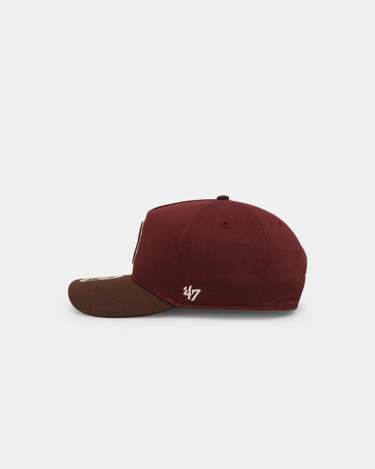 47 Brand Boston Red Sox 'Bacon Me Crazy' MVP DT Snapback Hat - Dark Maroon/Brown Adjustable Baseball Cap for Men & Women - Perfect for Baseball Games, Sports Events & Streetwear Fashion