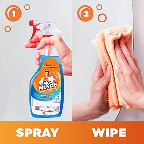 Mr Muscle All-Purpose Cleaner for Toilet, Kitchen, Glass - Powerful Multi-Surface Cleaning for Bathrooms, Kitchens, and Windows | Ideal for Homes, Offices, and Commercial Use
