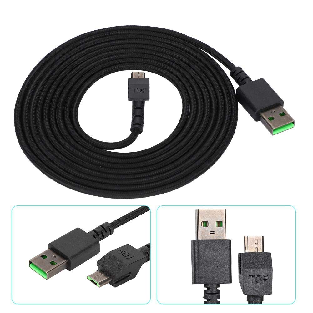 Premium 2.2M Gaming Mouse Cable for Razer/Super Mamba - Pure Copper Core USB Cable for Enhanced Gaming Performance | Perfect for Esports, PC Gaming & Professional Setup
