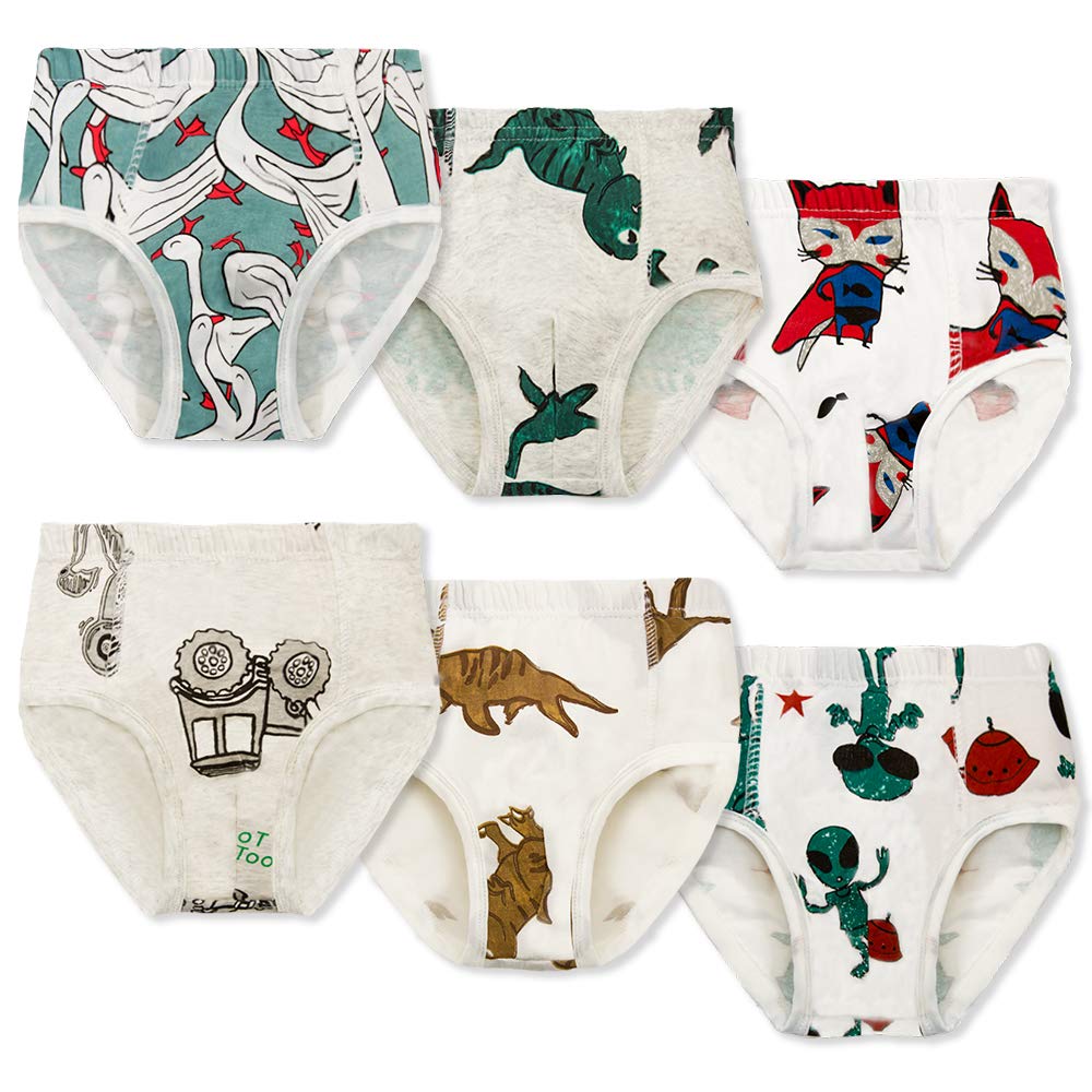 **Boys' Underwear 2T-6T - Soft Cotton Briefs & Boxers for Toddler & Little Boys - Comfortable Kids Underwear for Play, School & Sleep**