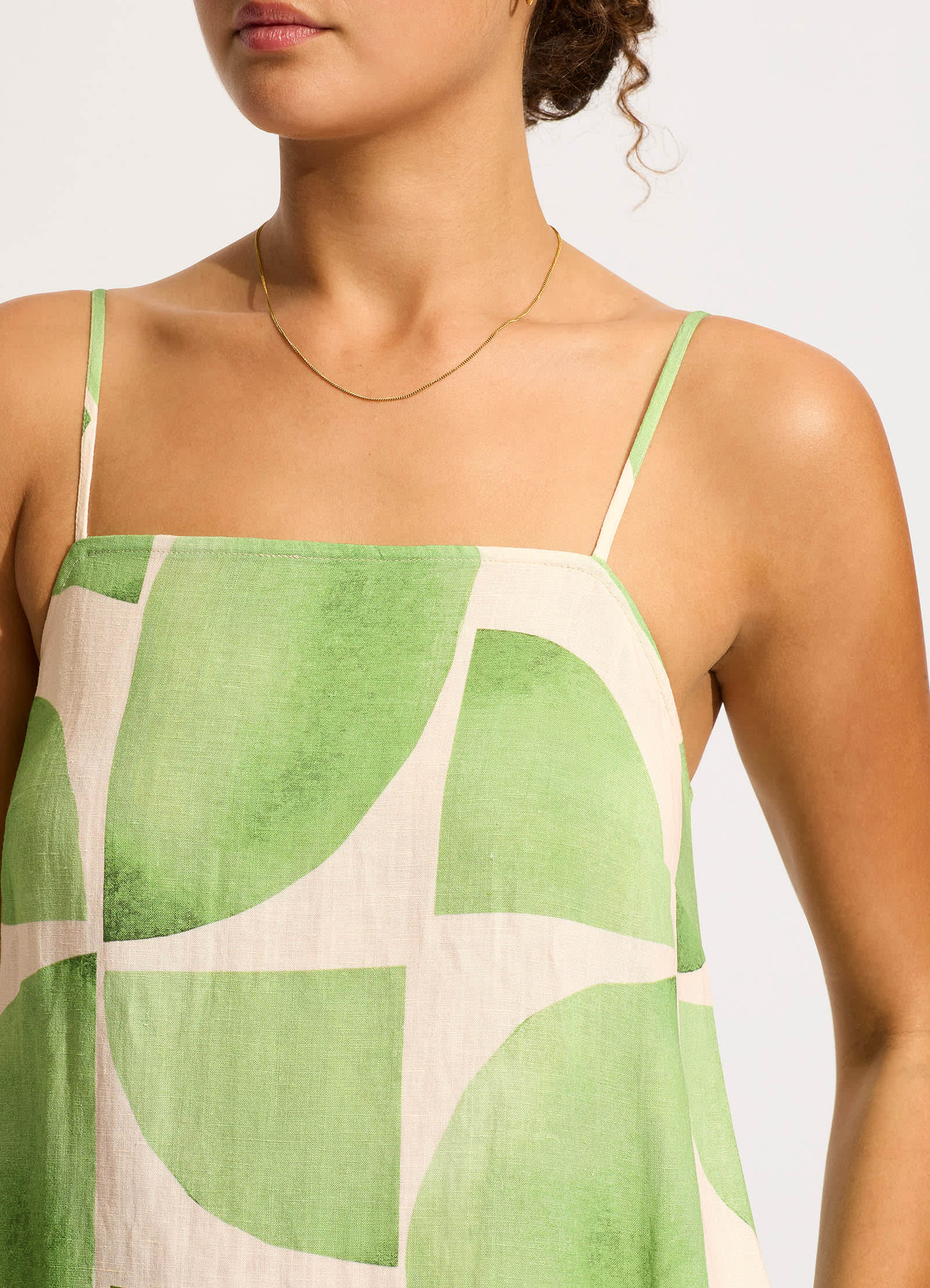 Sunray Bandeau Mini Dress in Sage Green - Summer Beach Wear, Party Outfit, Vacation Dress for Women