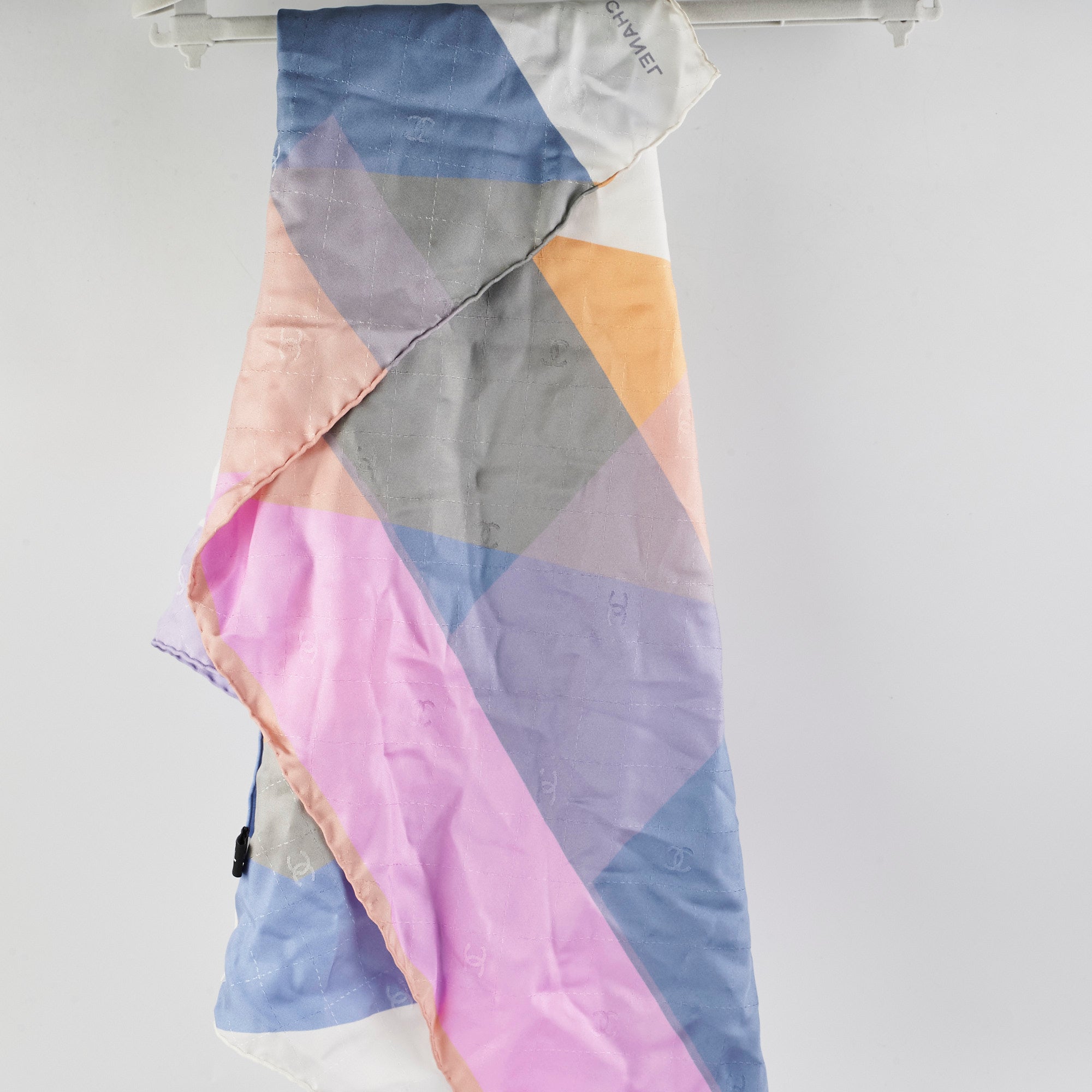 Chanel Multicolor CC Logo Silk Scarf for Women - Luxury Fashion Accessory for Outfits, Gifts & Special Occasions