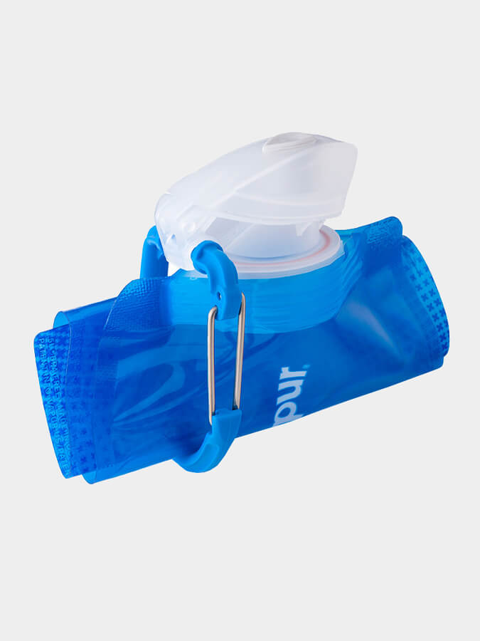 Vapur 0.5L Collapsible Water Bottle with Wide Mouth - BPA Free, Leak Proof & Lightweight - Perfect for Hiking, Travel & Outdoor Activities