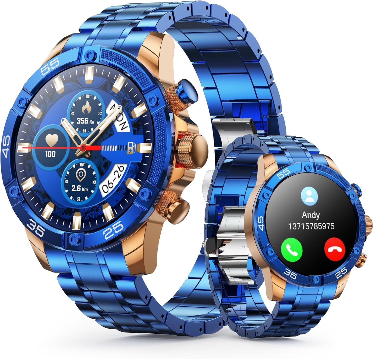 **Men's Smart Watch Round HD 1.53