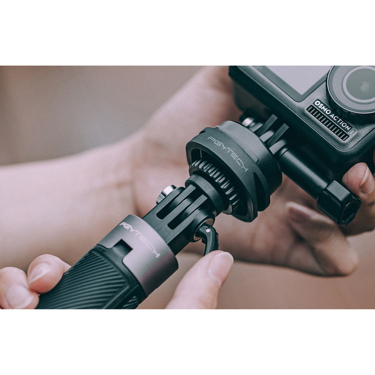 PGYTECH OSMO Action Tripod Adapter Mount - Compatible with DJI OSMO Action 3/4 Camera - Lightweight Aluminum Alloy Quick Release Plate - Perfect for Vlogging, Travel & Outdoor Adventure Photography