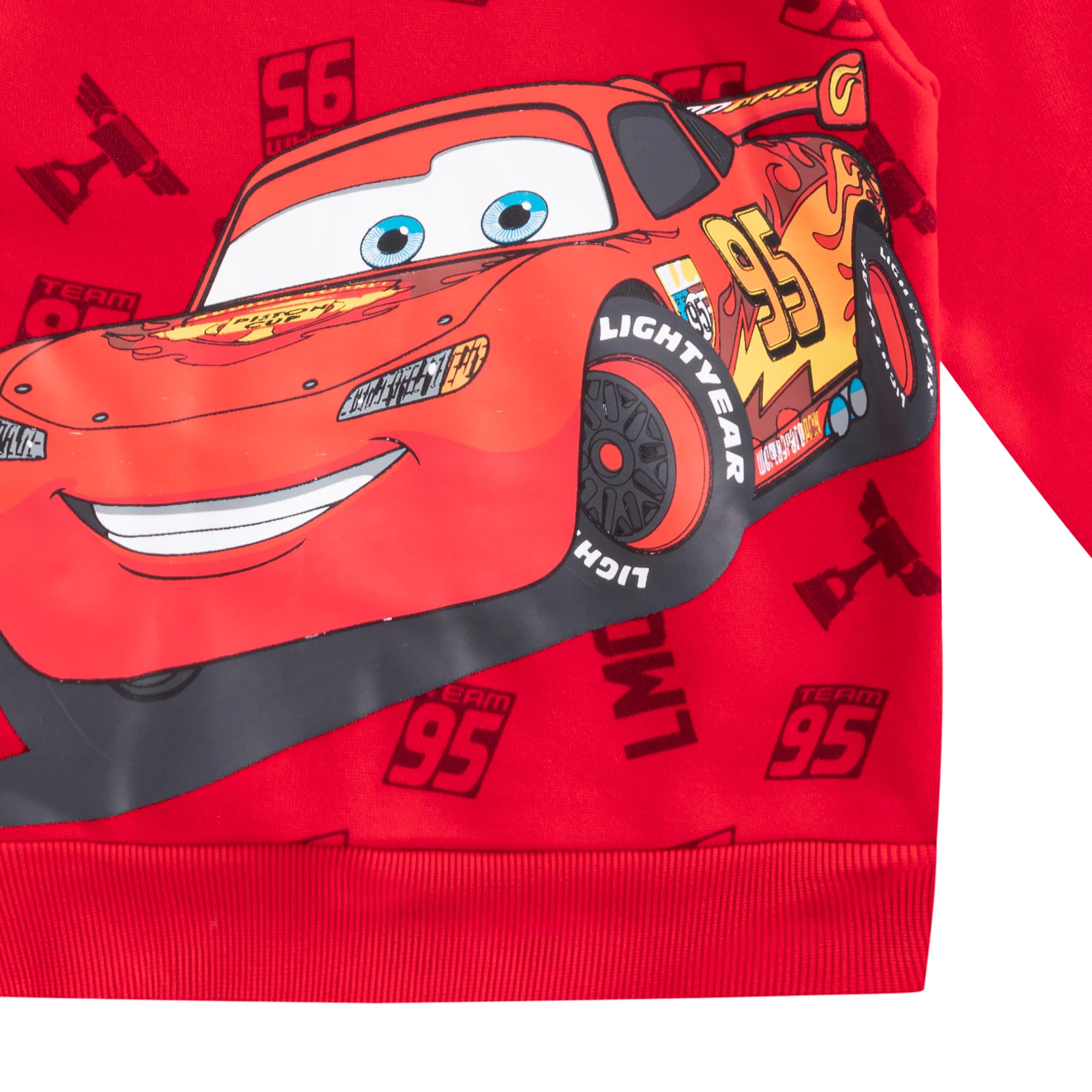 Disney Cars Lightning McQueen Boys Hoodie - Soft Fleece Pullover for Toddler, Little & Big Kids - Perfect for Playtime, Birthday Gifts & Family Outings