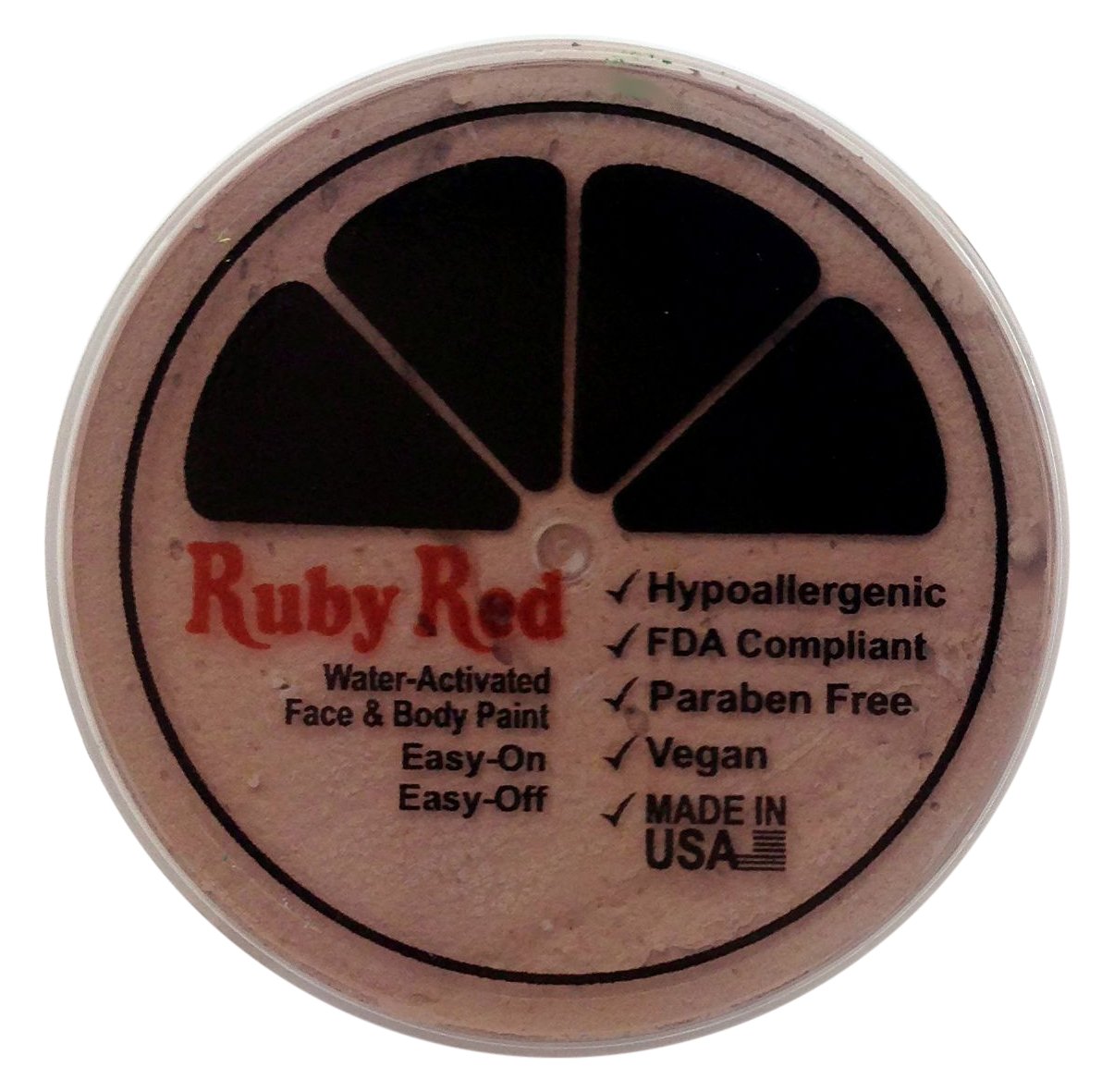 Ruby Red Professional Face Paint - 75ML Light Beige | Water-Based, Non-Toxic & Vibrant Colors for Halloween, Cosplay, Theater & Body Art