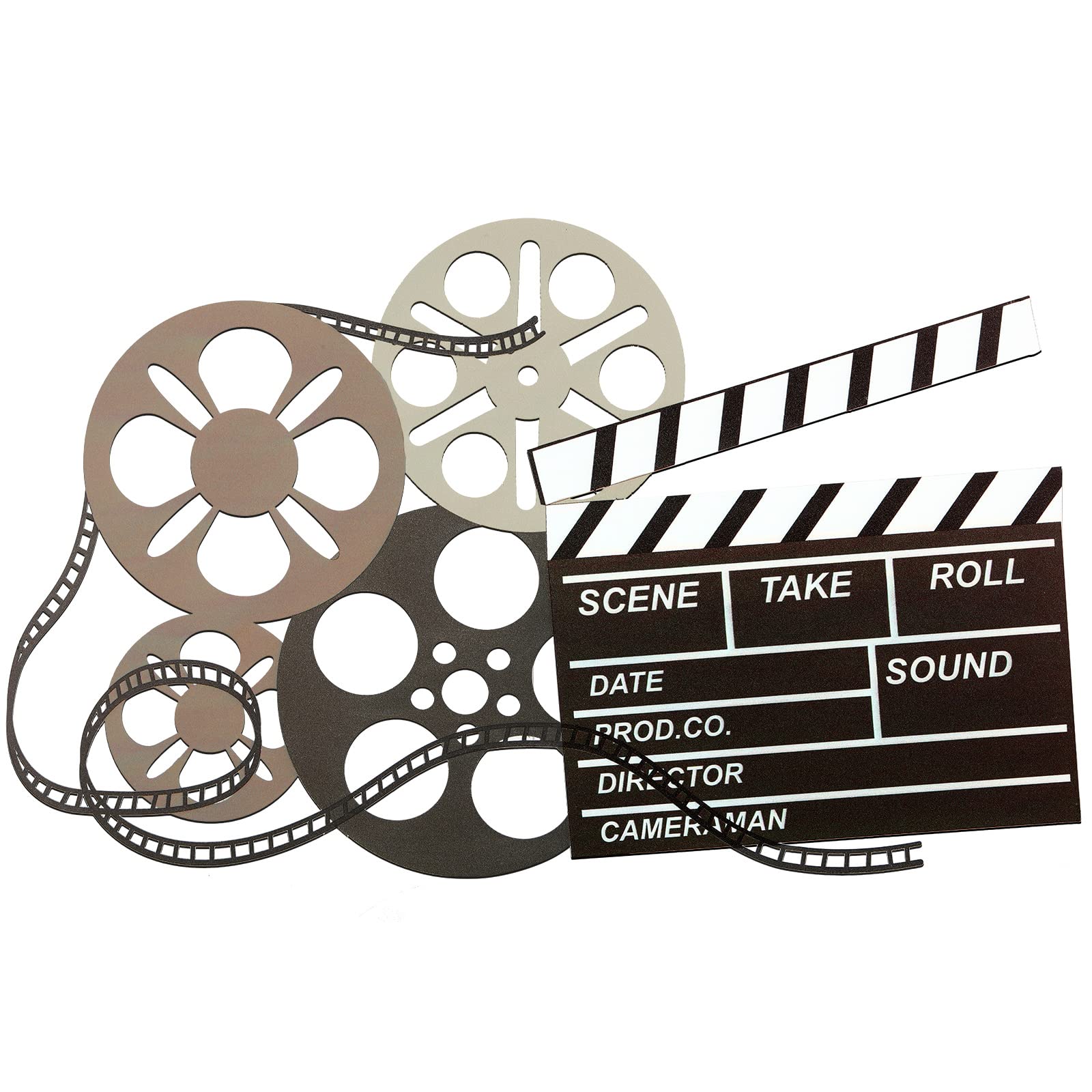 Vintage Metal Film Reel Wall Decor - Antique Movie Theater Artwork for Home, Office & Studio - Colorful Abstract Cinema Decor - Perfect for Movie Lovers & Film Enthusiasts (Great Gift Idea for Film Buffs)