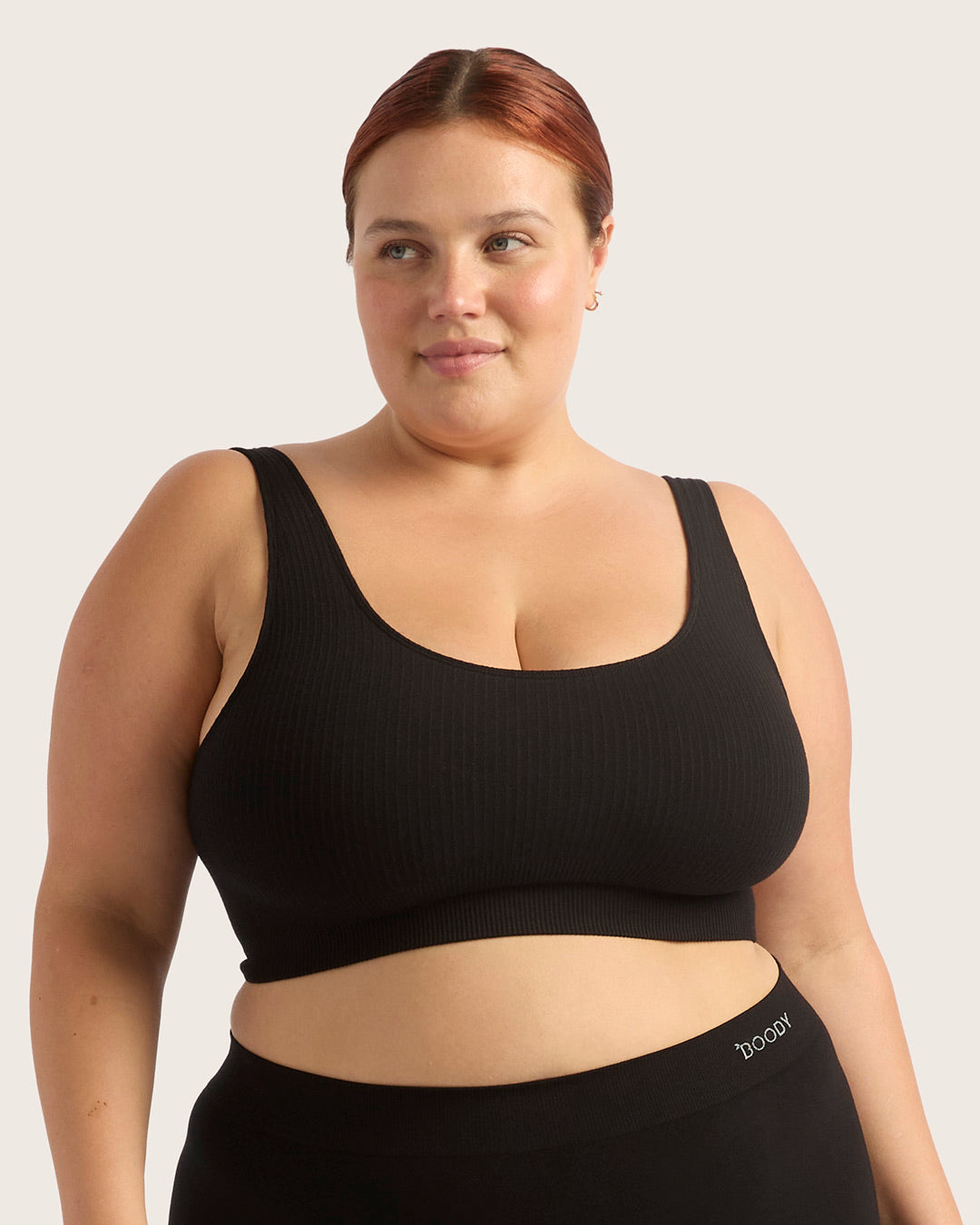 Seamless Ribbed Crop Top for Women - Black | Comfortable & Stretchy Fashion Tops for Casual Wear, Gym & Layering