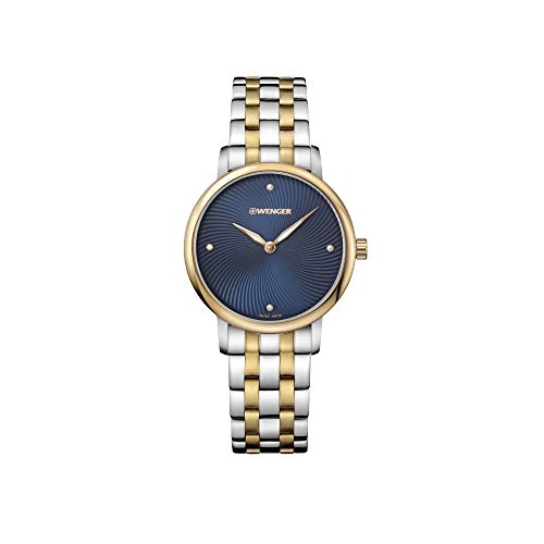 Wenger Ladies Urban Donnissima Watch 011721103 - Swiss Made Women's Fashion Watch with Stainless Steel Band for Business, Casual & Everyday Wear