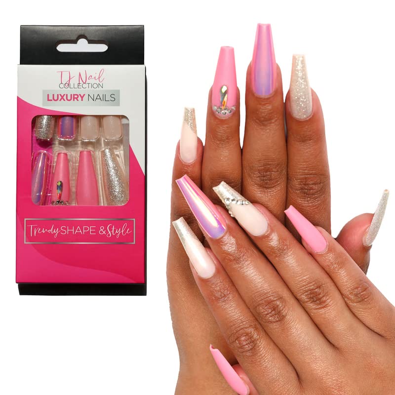 Chrome Pink Rhinestone