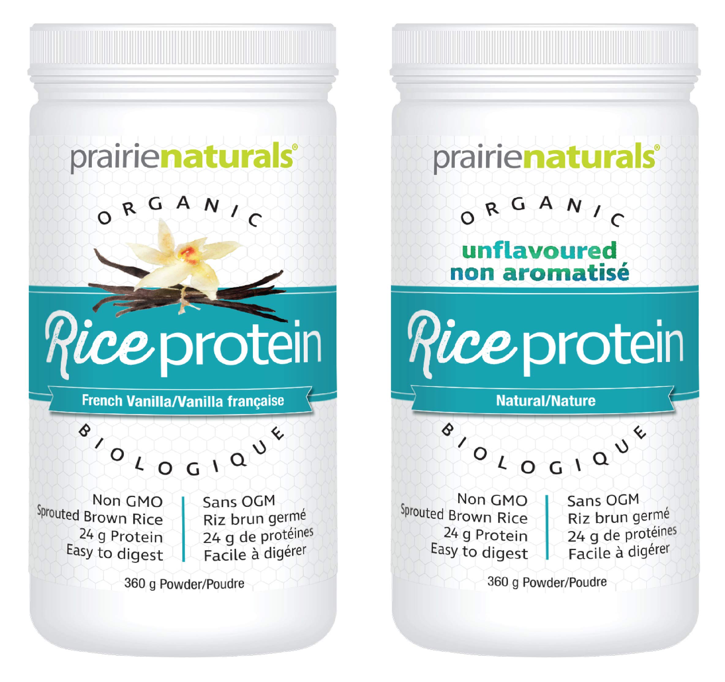 Organic Sprouted Brown Rice Protein Powder - Vanilla Flavor, 12.7oz | Plant-Based Vegan Protein for Smoothies, Baking & Post-Workout Recovery