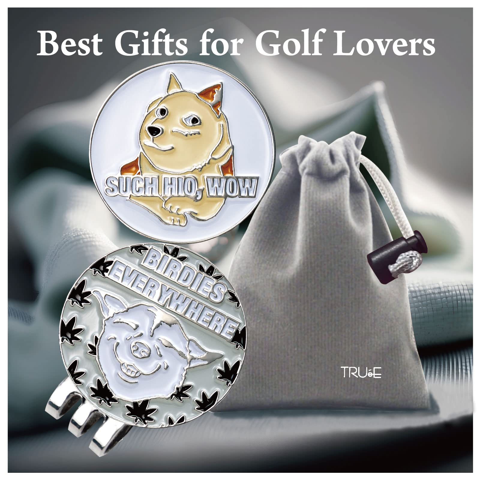 Funny Golf Ball Marker Hat Clip - Golf Accessories for Men & Women - Perfect Golf Gift for Players - Ideal for Golf Courses & Driving Ranges