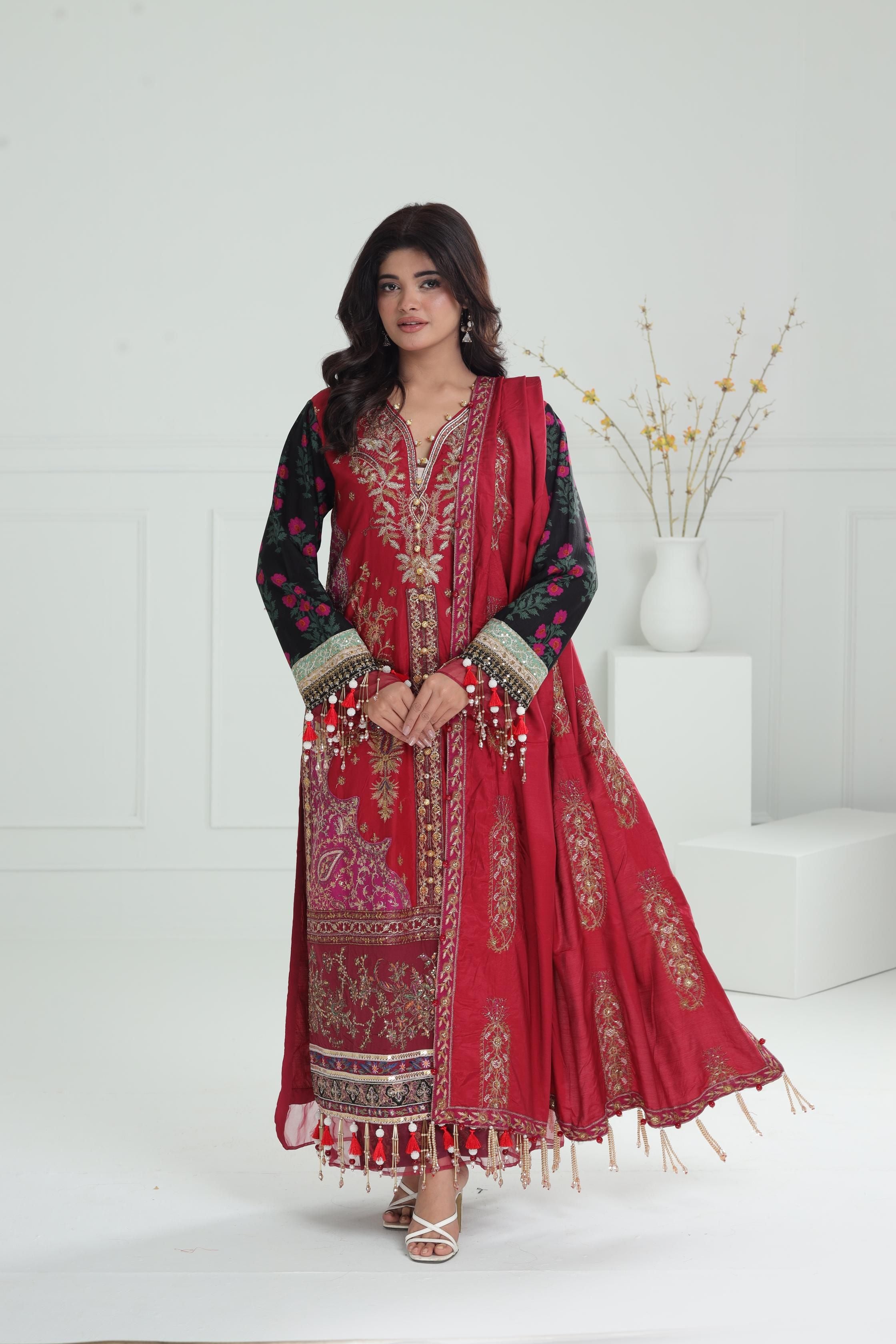 Sana Safinaz Winter Luxury Stitched Collection - Designer 2A Formal & Party Wear for Women | Perfect for Weddings, Events & Festive Occasions