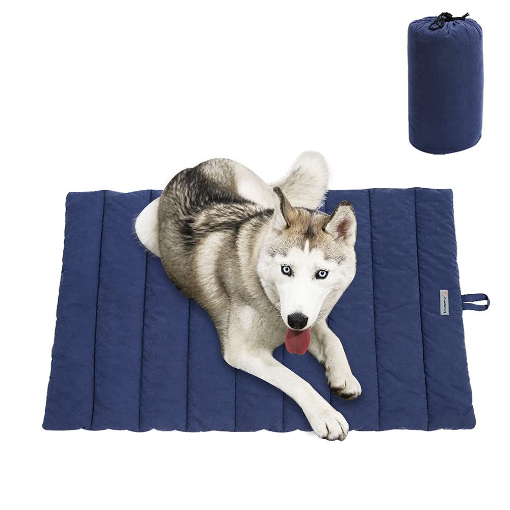 **Waterproof Outdoor Dog Bed - Large, Durable & Washable Pet Mat for Camping, Travel & Home Use**    **SEO优化说明**：   1. 核心关键词前置（