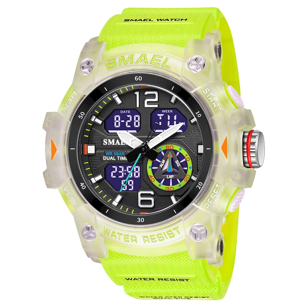 **Men's Digital Military Sport Watch - Waterproof Outdoor Chronograph with Stopwatch & LED Backlight - Perfect for Hiking, Running, and Adventure Activities**