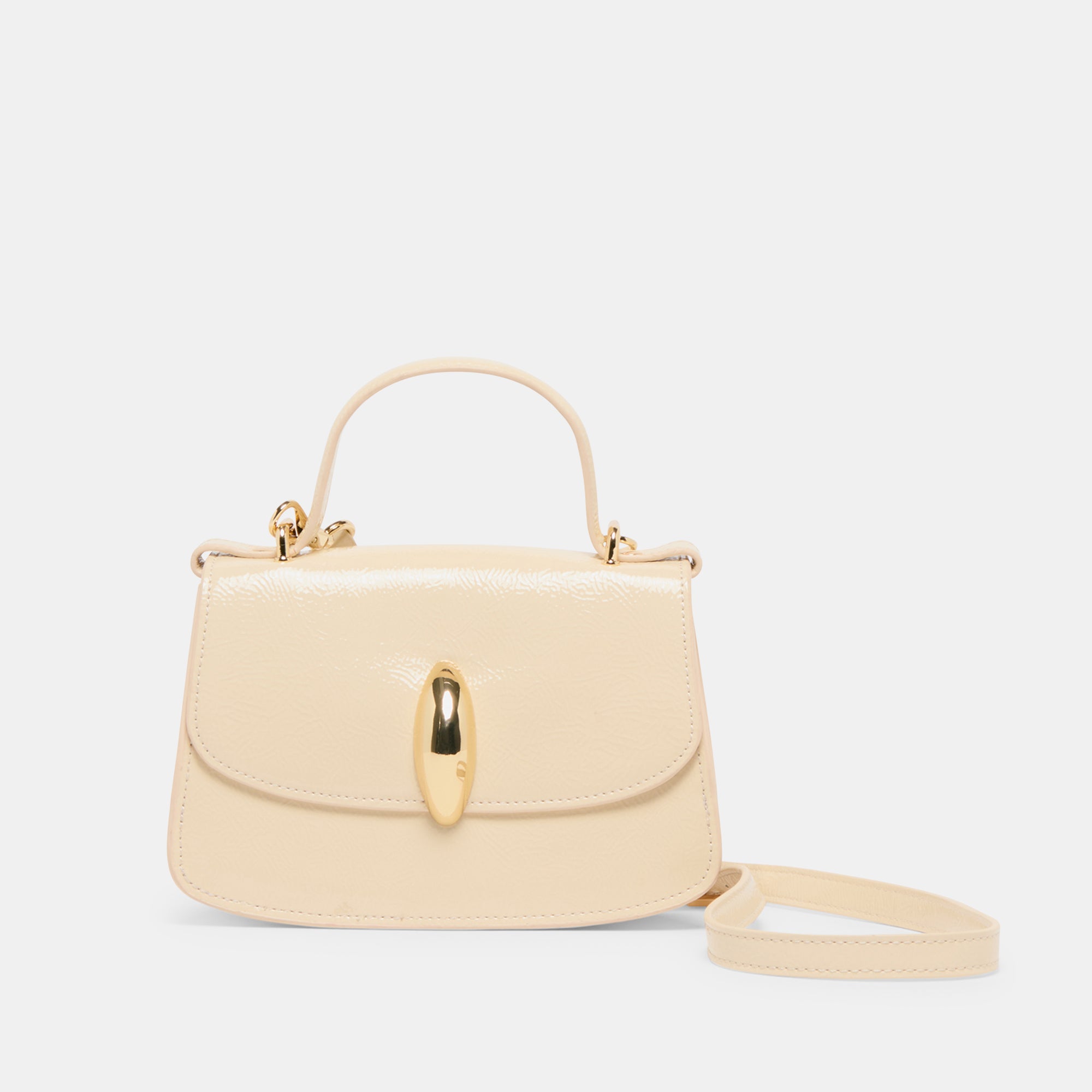 LUCIA Crossbody Bag in Creme Crackled Stella Leather - Stylish & Durable Handbag for Women, Perfect for Work, Travel & Everyday Use