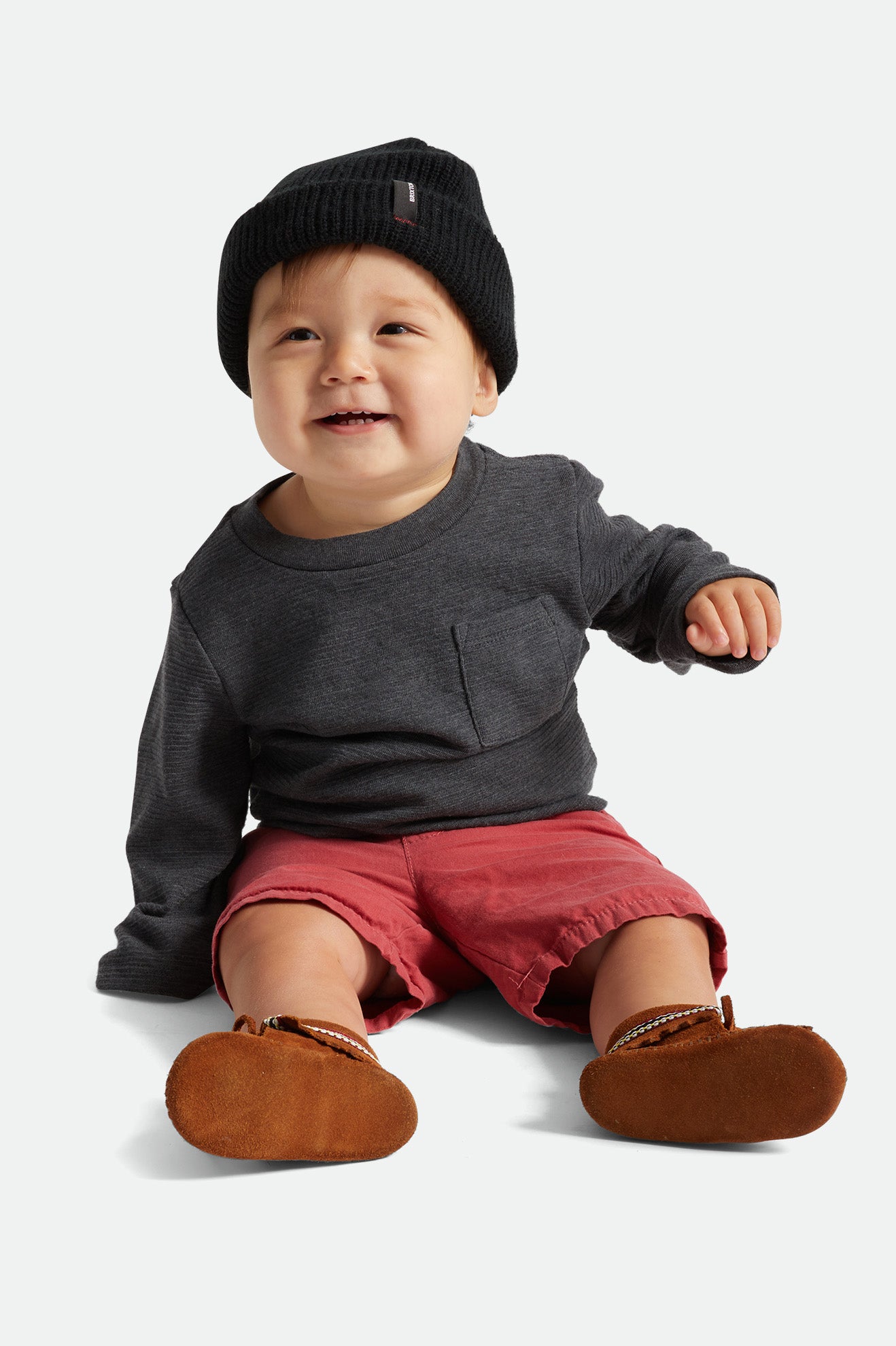 Baby Heist Beanie - Soft & Warm Black Knit Hat for Newborns & Infants - Perfect for Winter, Outdoor Activities & Photo Shoots