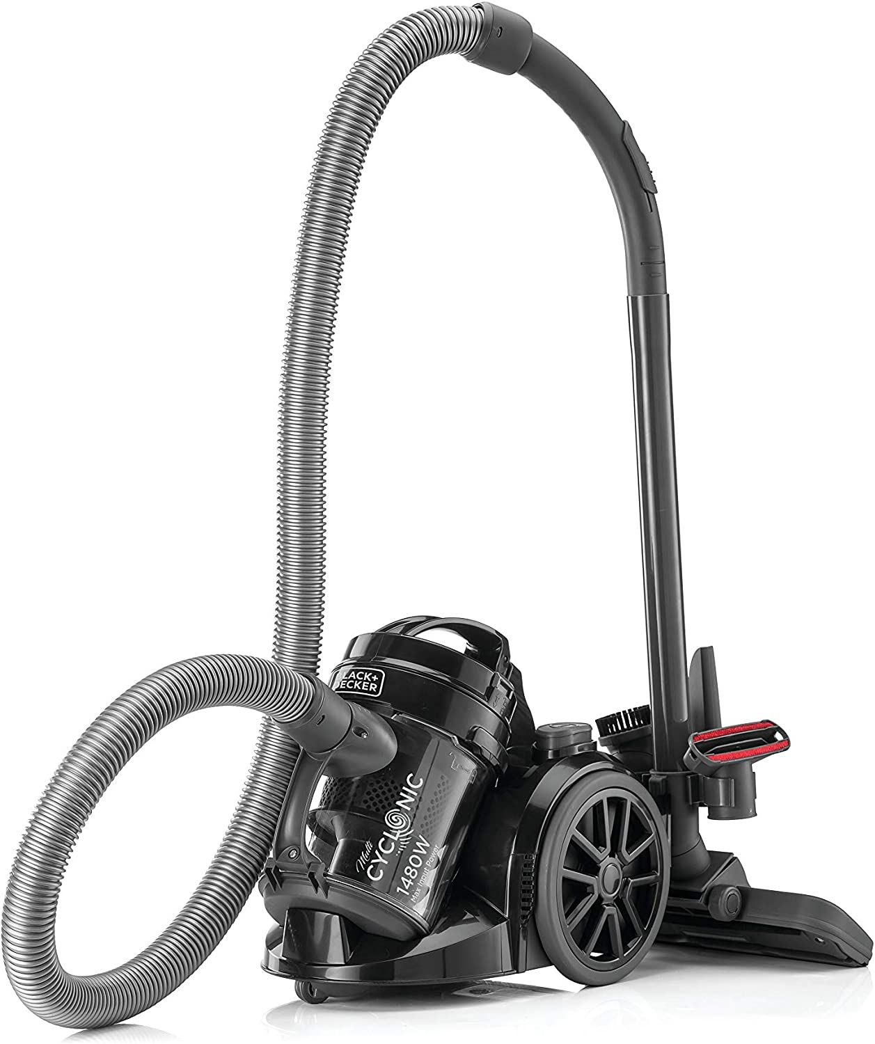Black+Decker VM1480 1 Liter 220V Vacuum Cleaner - European Cord (Not for USA) | Compact & Powerful for Home, Office, and Car Cleaning