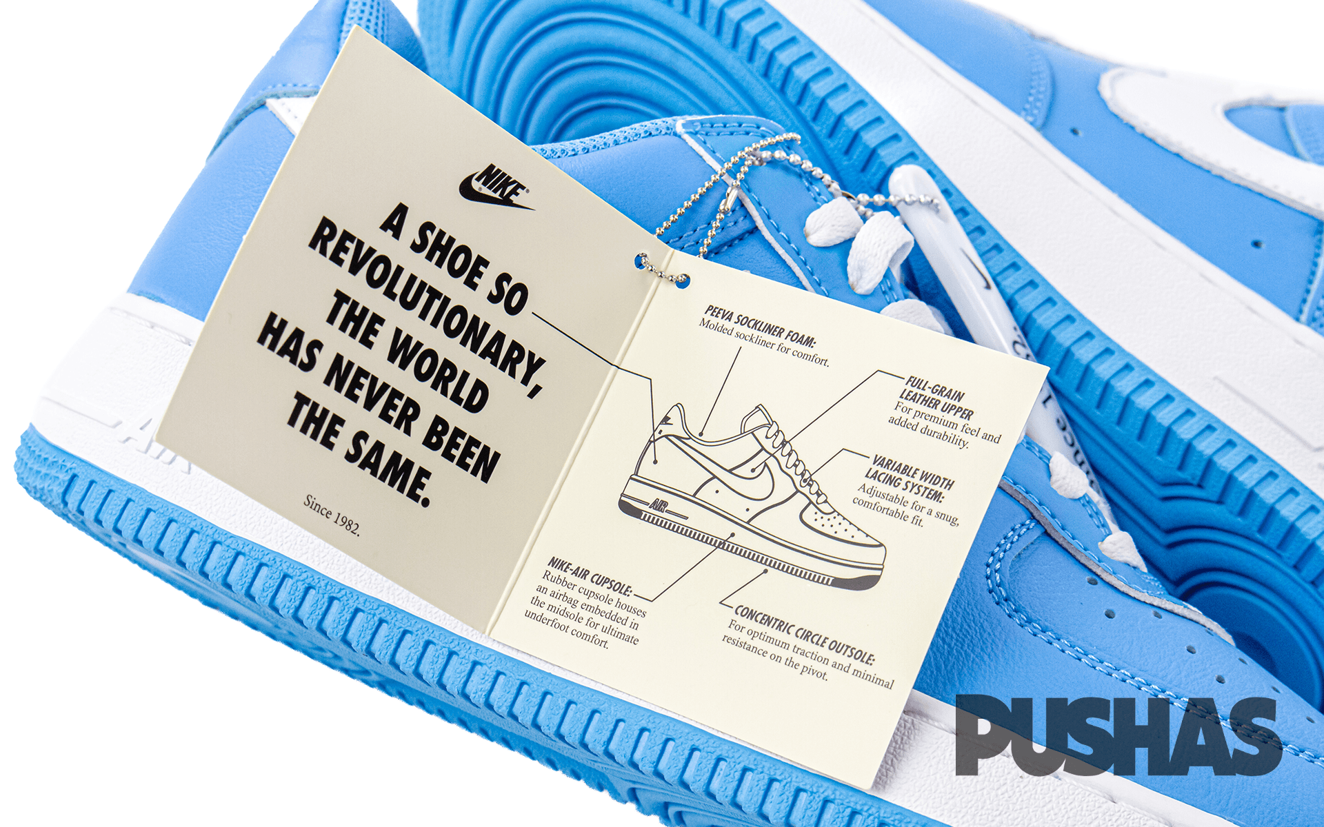 Nike Air Force 1 Low '07 Retro Sneakers - University Blue Color of the Month (2022) | Men's Basketball Shoes for Casual Wear & Street Style Fashion