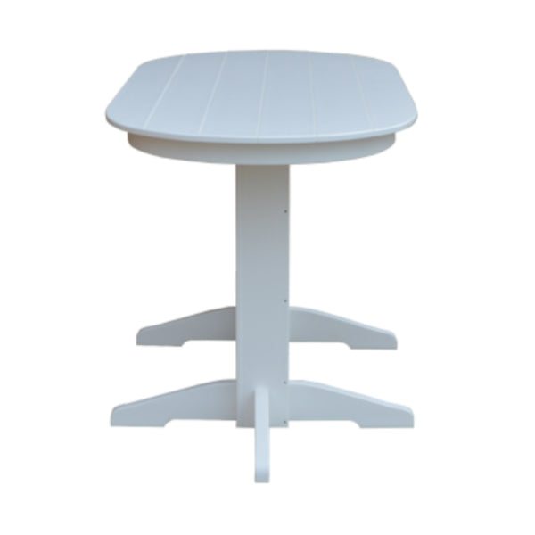 Modern Oval Counter Table for Kitchen & Bar - Stylish Dining & Entertaining Solution - Perfect for Breakfast Nook, Kitchen Island or Home Bar Setup