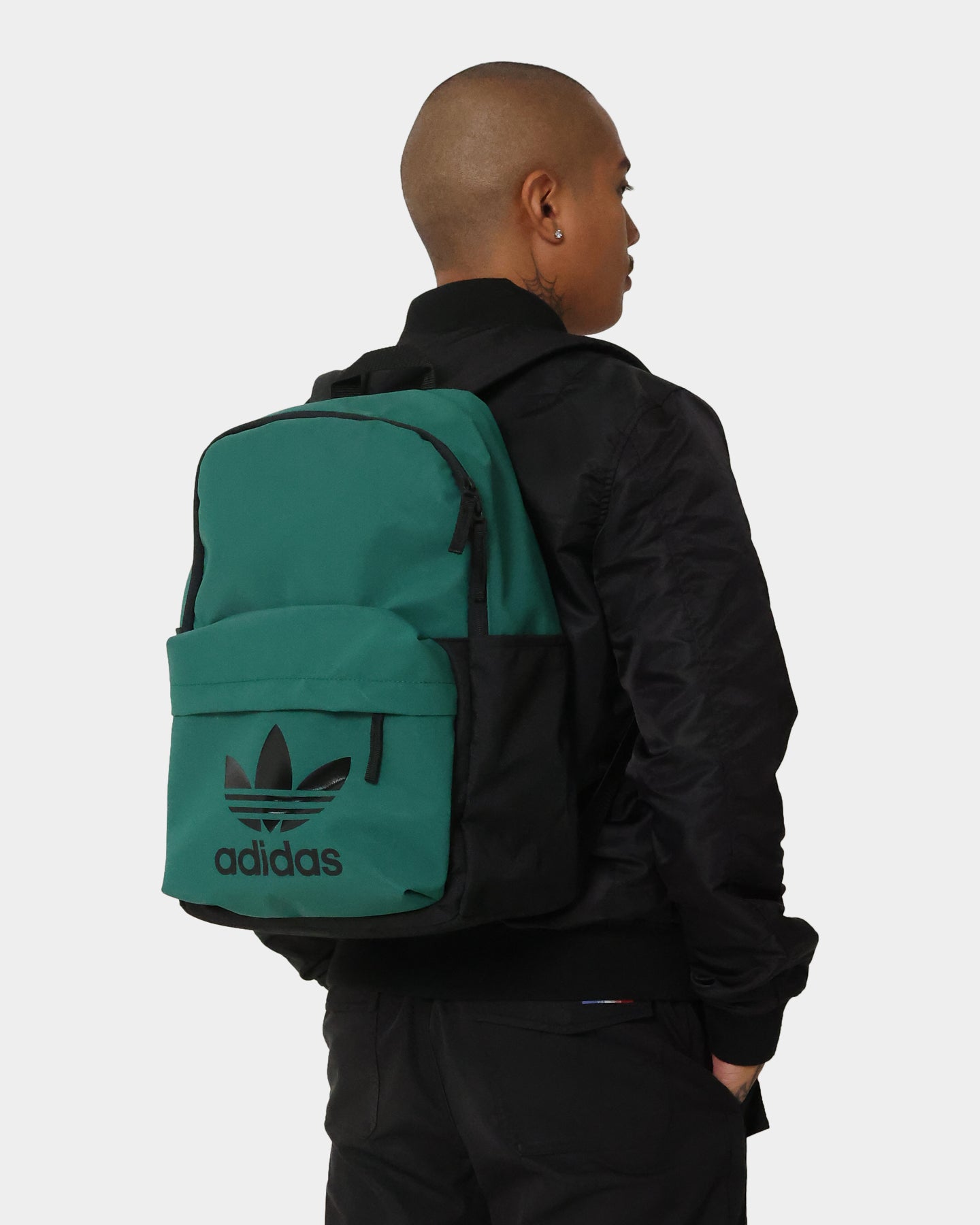 Adidas Adicolor Archive Backpack - Green Waterproof School Backpack for Men & Women - Perfect for College, Travel, and Outdoor Activities