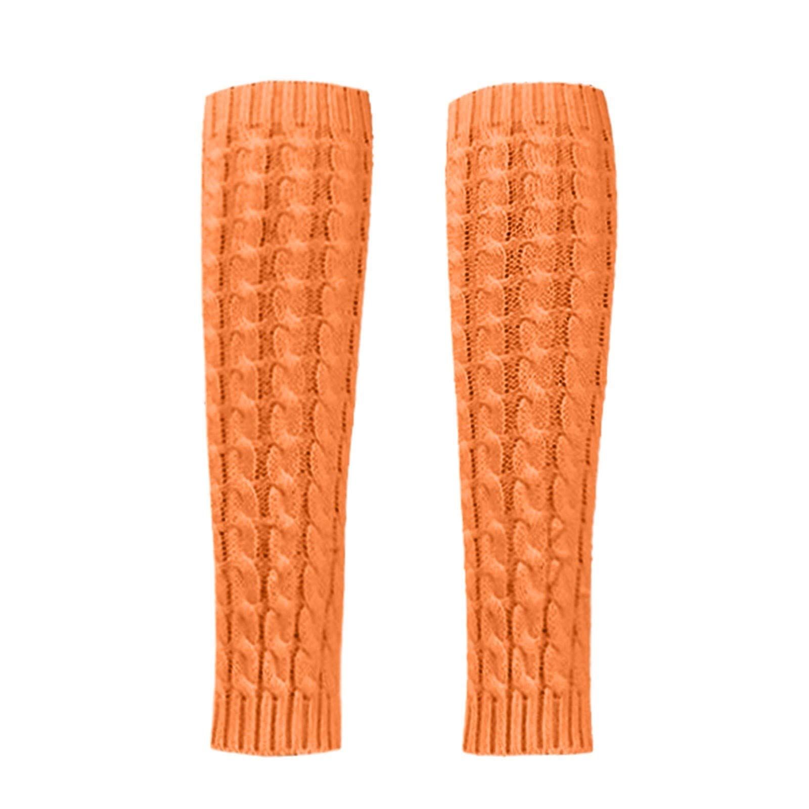 Women's Winter Warm Knitted Crochet Leg Warmers - Non-Slip No Show Long Socks for Fashion & Comfort | Perfect for Cold Weather, Yoga, Boots & Indoor Wear