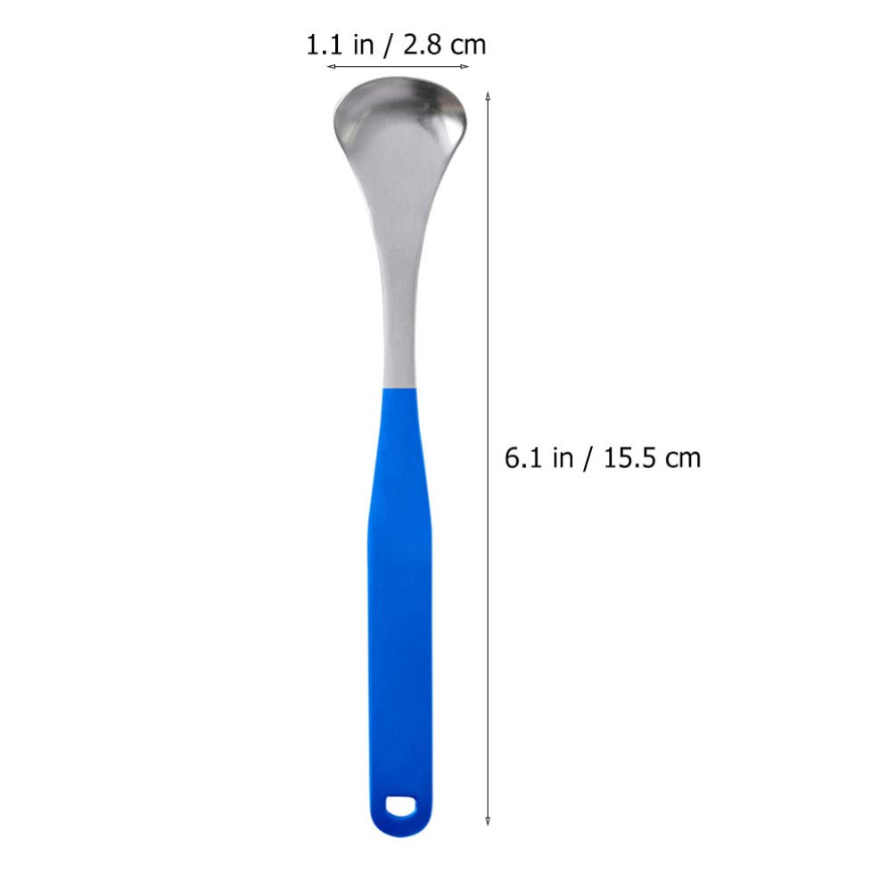 3-Piece Metal Tongue Scraper Set for Adults - Stainless Steel Bad Breath Remover, Oral Hygiene & Teeth Cleaning Tool - Perfect for Home, Travel & Daily Dental Care Routine