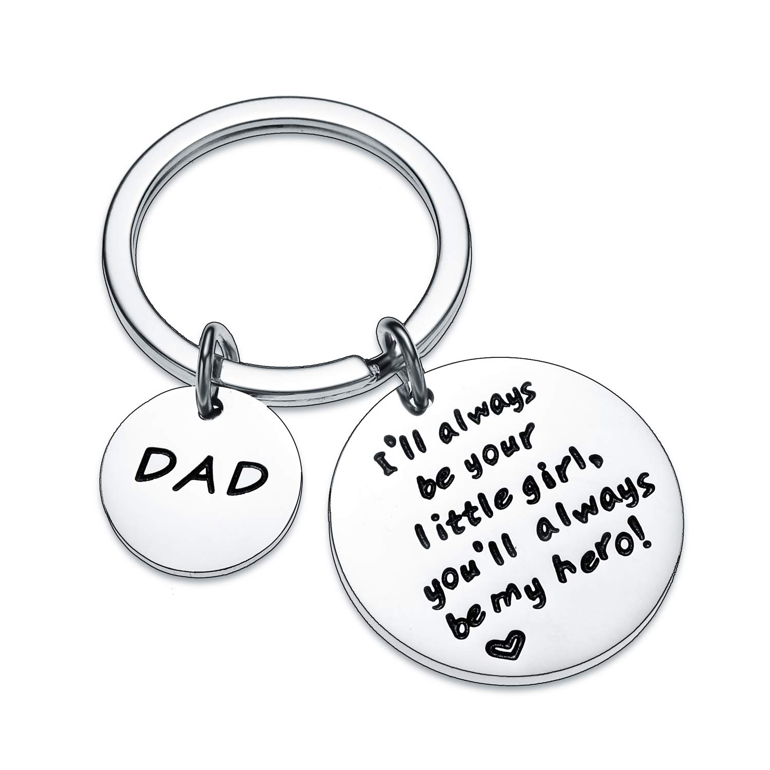 Personalized Mother's Day & Father's Day Keychain Gift - Custom Jewelry for Dad & Mom from Daughter, Birthday & Christmas Keepsake for Parents, Perfect for Everyday Use & Special Occasions