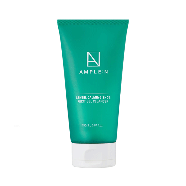 AMPLE:N Centel Calming Shot First Gel Cleanser 150ml - Soothing Facial Wash for Sensitive Skin, Hydrating & Gentle Cleansing - Perfect for Morning & Night Skincare Routine
