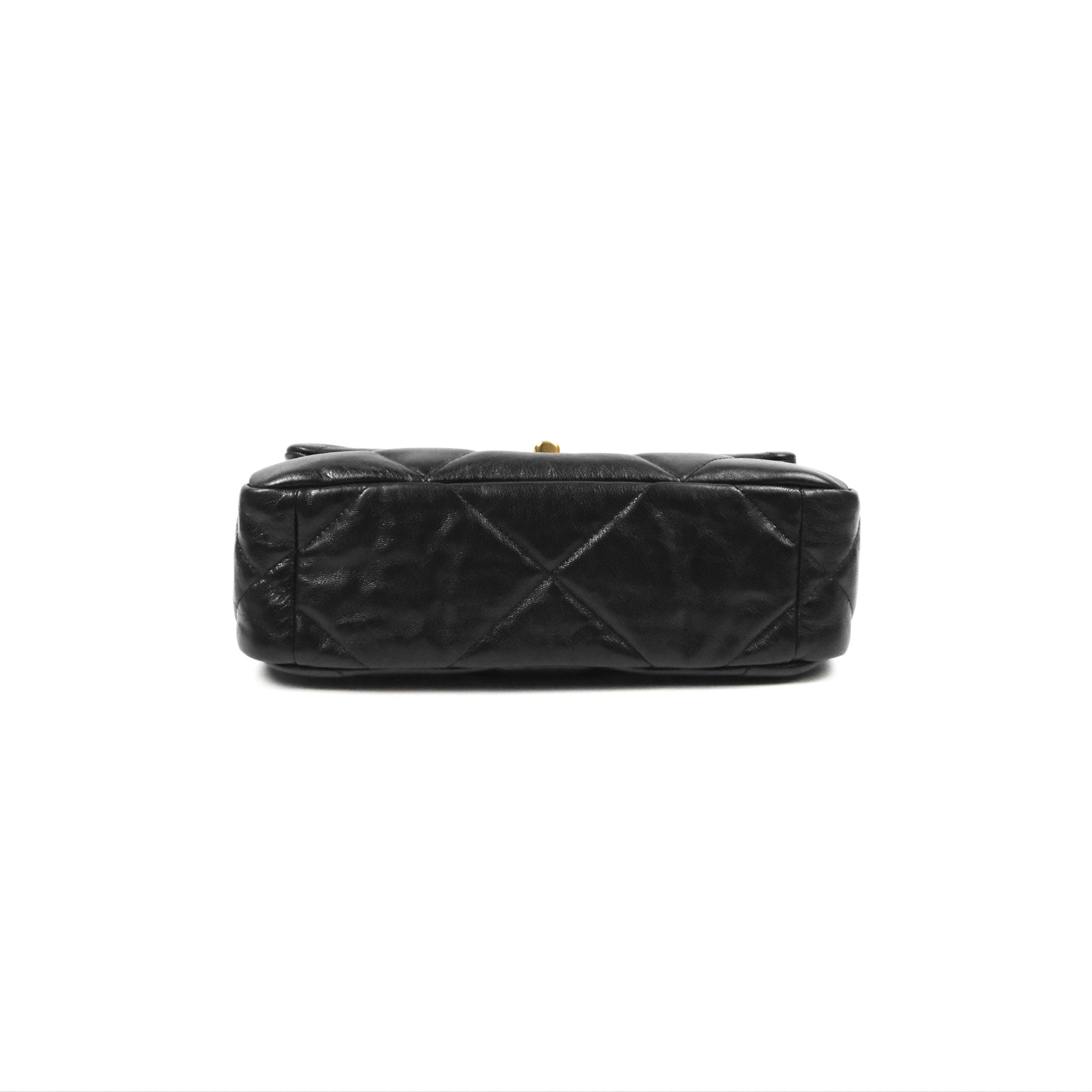 Chanel 19 Small Black Goatskin Leather Shoulder Bag with Mixed Metal Hardware - Perfect for Everyday Luxury & Evening Events