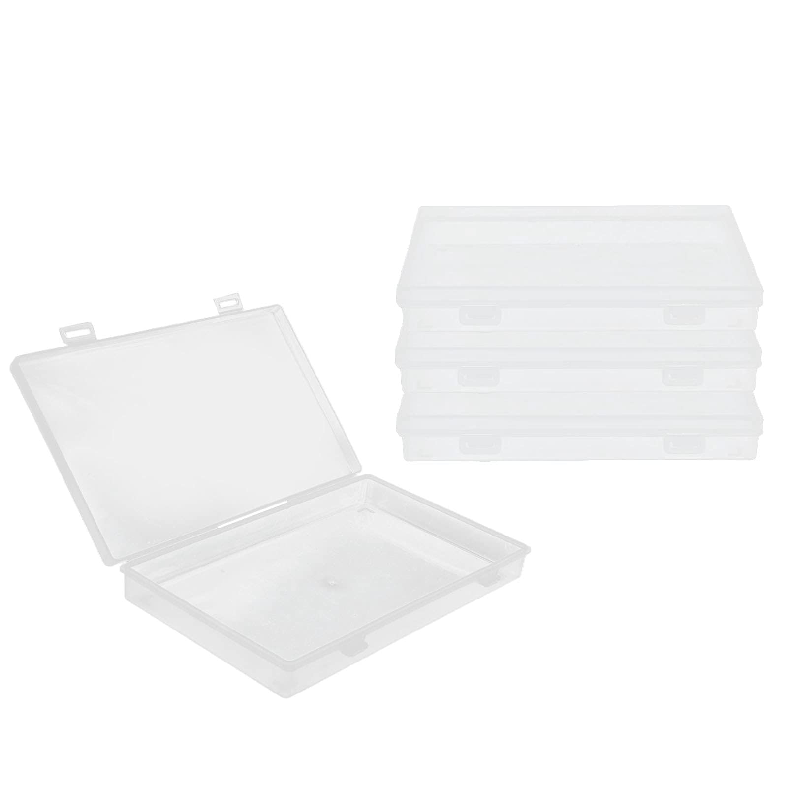 Clear Plastic Storage Box - Durable Organizer for Jewelry, Beads & Crafts | Home & Office Use