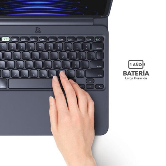 ZAGG Pro Keys 2 Wireless Keyboard for iPad Air 11 (M2 Chip) - Slim Bluetooth Keyboard with Backlit Keys for Work, Travel & Home Office Use