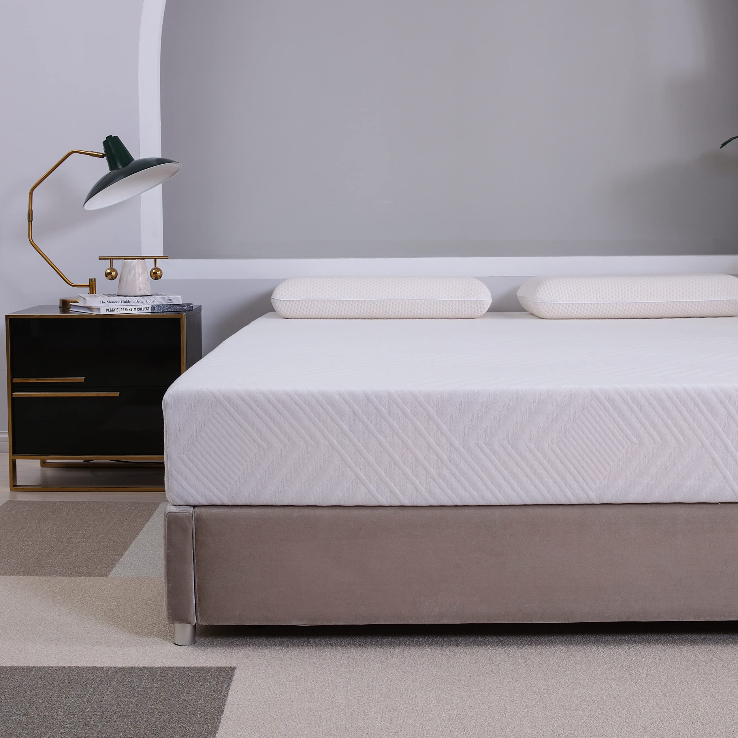 MLILY 8 Inch Green Tea Memory Foam Mattress - Cooling Gel Infused for Temperature Regulation, Medium Firm Support, Twin Size | CertiPUR-US Certified, 10-Year Warranty | Bed-in-a-Box, Made in USA | Perfect for Guest Rooms, Dorm Beds & Apartment Living
