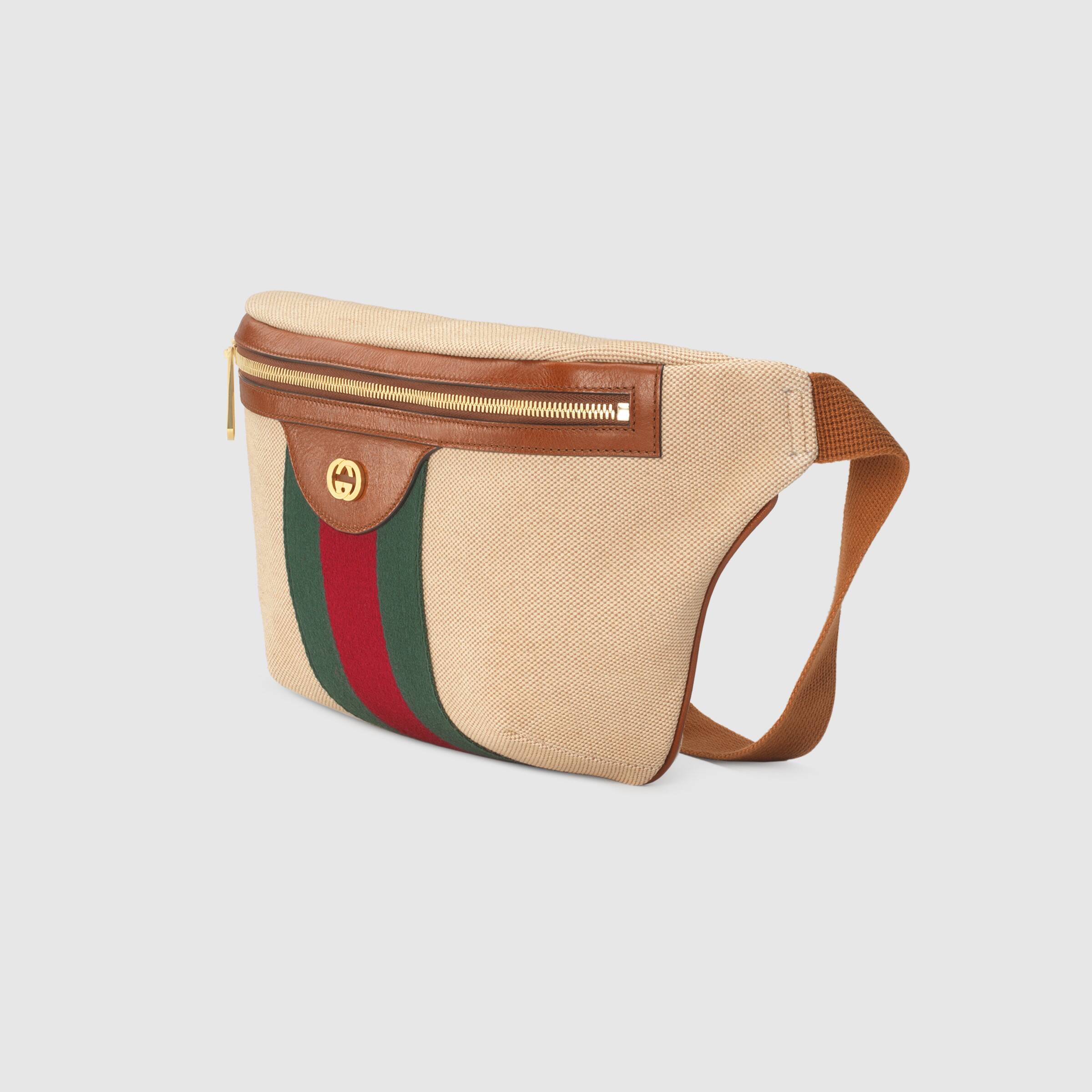 Vintage Gucci Canvas Belt Bag for Women & Men - Stylish Crossbody Fanny Pack for Travel, Concerts & Everyday Use