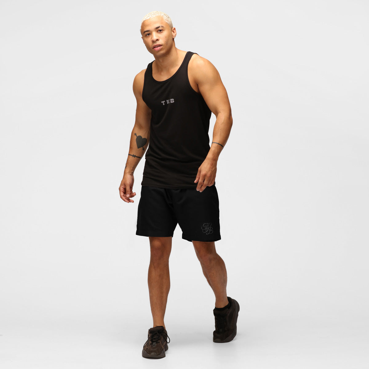 TKB Men's Black Tri-Blend Vest - Lightweight & Comfortable for Outdoor Activities, Gym, and Casual Wear